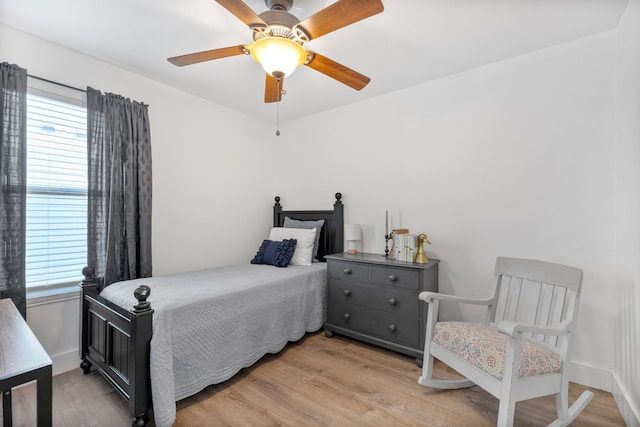 10917 Caldwell Ln, Fort Worth, TX 76179 - bedroom featuring multiple windows, light wood finished floors, and ceiling fan