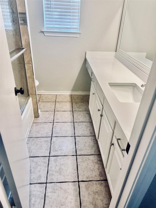 5722 Sagebrush Trl, Arlington, TX 76017 - full bathroom with vanity, tile patterned flooring, and shower / bath combination