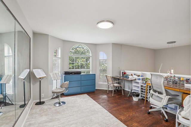 8729 Somerville Way, Plano, TX 75025 - office with wood finished floors and baseboards