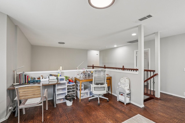 8729 Somerville Way, Plano, TX 75025 - office featuring wood finished floors and recessed lighting