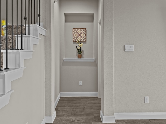 200 Tanager Dr, Rhome, TX 76078 - hall featuring wood finished floors and baseboards