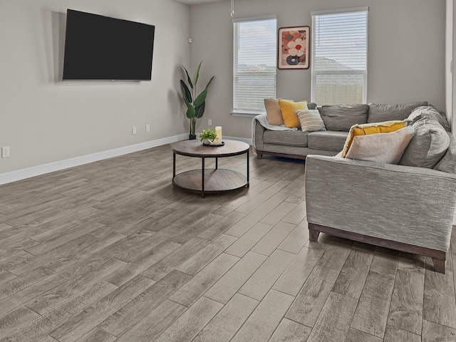 200 Tanager Dr, Rhome, TX 76078 - living area with wood finished floors and baseboards