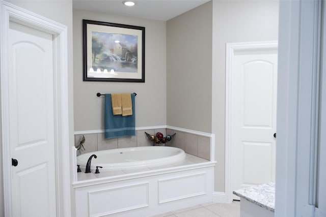 305 Shepherd Ln, Royse City, TX 75189 - full bath featuring a bath, vanity, and tile patterned flooring
