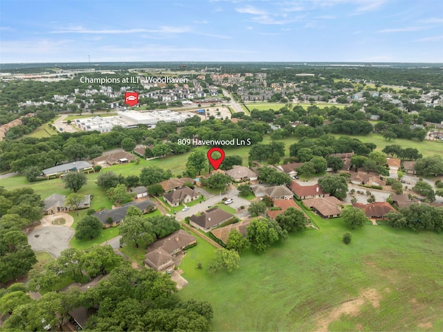 809 Havenwood Ln S, Fort Worth, TX 76112 - aerial view of residential area