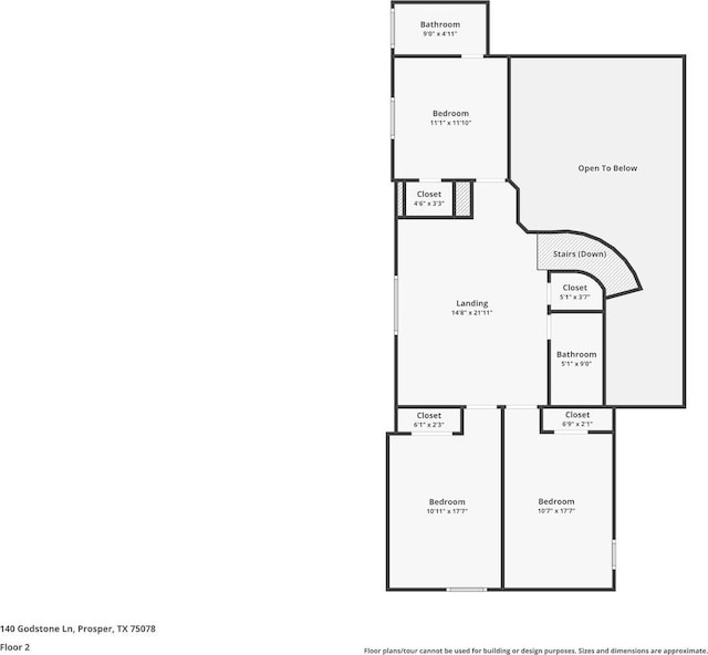 140 Godstone Ln, Prosper, TX 75078 - view of property floor plan