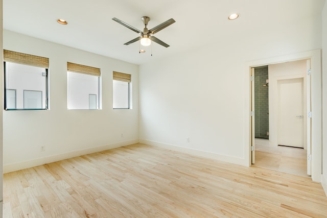 1847 Summit Ave Unit 2B, Dallas, TX 75206 - spare room with ceiling fan, recessed lighting, and wood finished floors