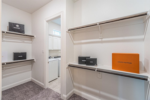 2150 Bristlegrass Rd, Frisco, TX 75033 - spacious closet with independent washer and dryer and light colored carpet