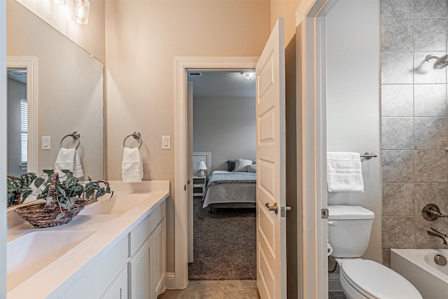 2150 Bristlegrass Rd, Frisco, TX 75033 - ensuite bathroom featuring double vanity and shower / washtub combination