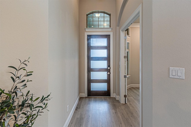 2150 Bristlegrass Rd, Frisco, TX 75033 - foyer featuring wood finished floors and baseboards