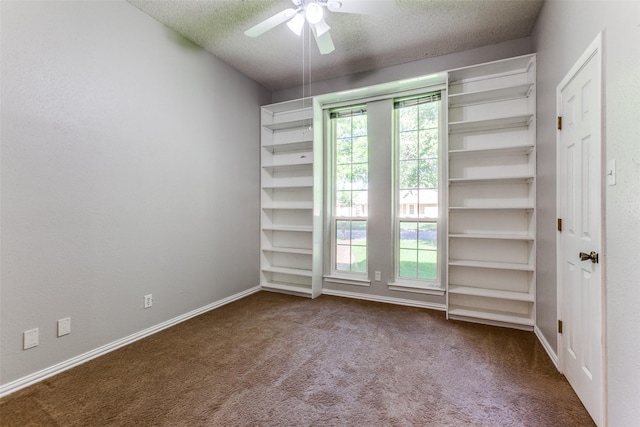 5008 Natchez Dr, Sachse, TX 75048 - carpeted spare room with a textured ceiling and ceiling fan