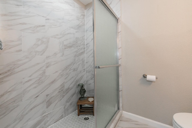 5909 Eisenhower Dr, Fort Worth, TX 76112 - full bathroom featuring a stall shower and toilet