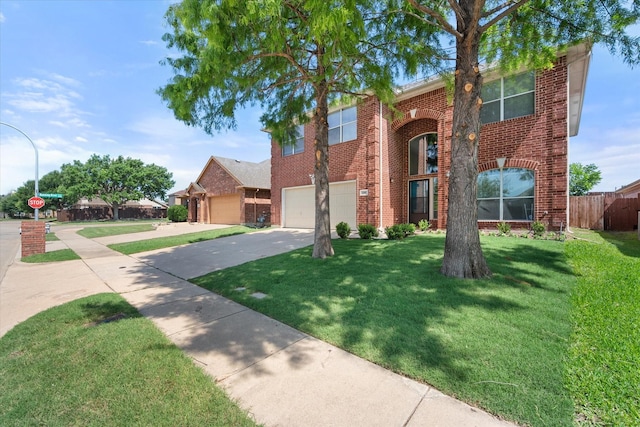 1205 Bonnet Dr, Fort Worth, TX 76131 - traditional-style house with driveway, brick siding, and an attached garage