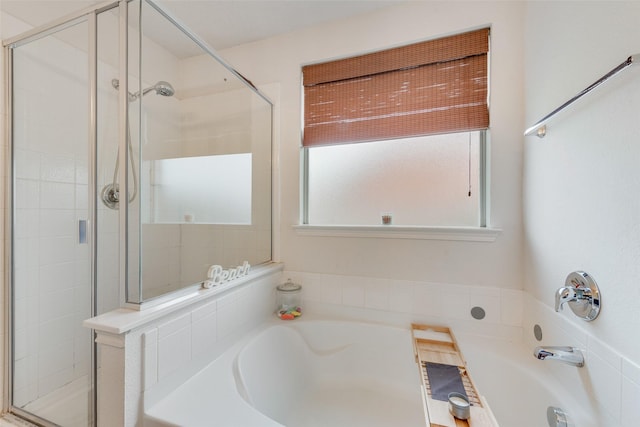 104 Singleton Dr, Royse City, TX 75189 - full bathroom with a stall shower and a garden tub