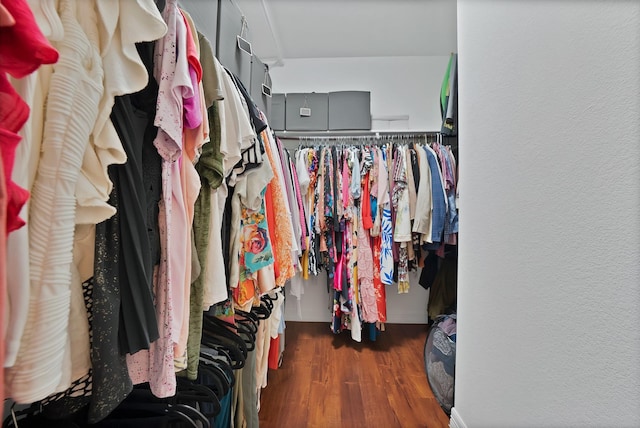 4517 Evanshire Way, Mckinney, TX 75070 - walk in closet featuring dark wood-style flooring