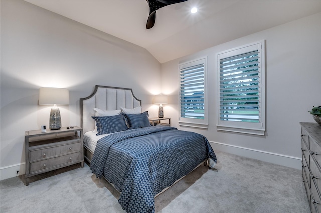 2110 Honey Ln, Celina, TX 75009 - bedroom with lofted ceiling, carpet flooring, and ceiling fan