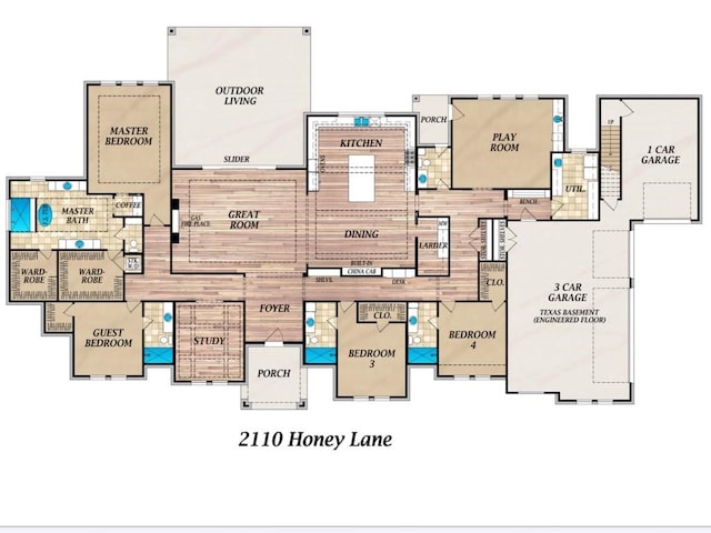 2110 Honey Ln, Celina, TX 75009 - view of room layout