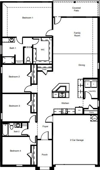 1517 Cansler Dr, Denton, TX 76249 - view of room layout