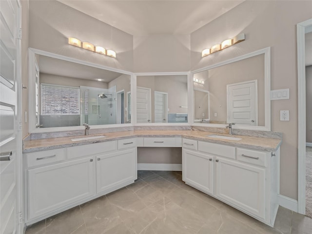 1034 Pelican Dr, Frisco, TX 75033 - full bathroom featuring vanity and a shower stall