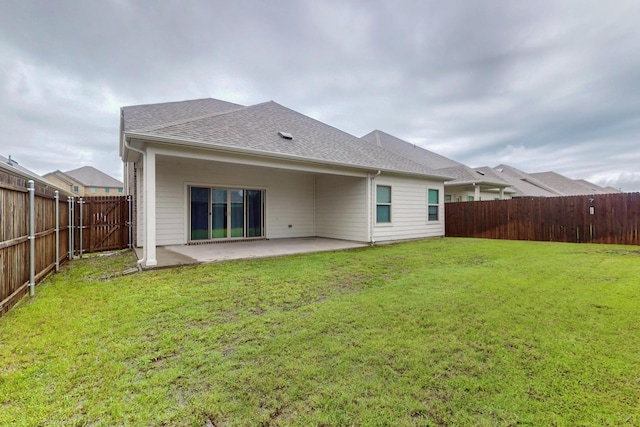 333 Edmund Ln, Fate, TX 75087 - rear view of property with a patio, a fenced backyard, and a shingled roof