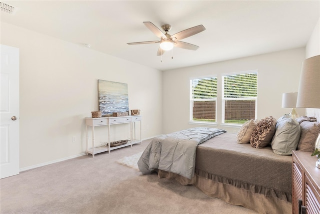 1105 Trace Dr, Aubrey, TX 76227 - carpeted bedroom with ceiling fan and baseboards