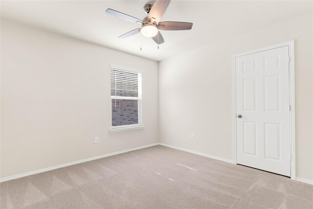 1105 Trace Dr, Aubrey, TX 76227 - carpeted empty room with ceiling fan and baseboards