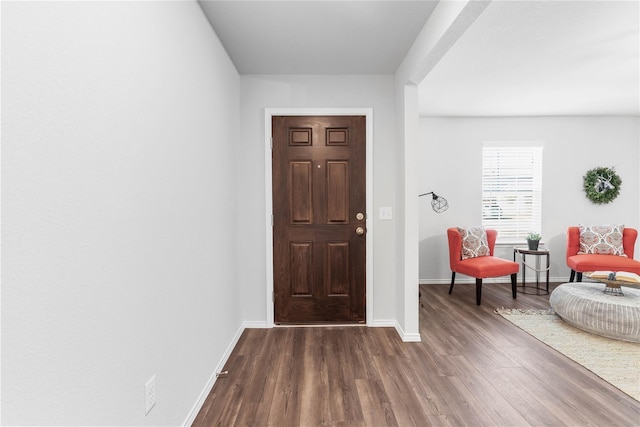 1105 Trace Dr, Aubrey, TX 76227 - foyer entrance featuring dark wood-style floors