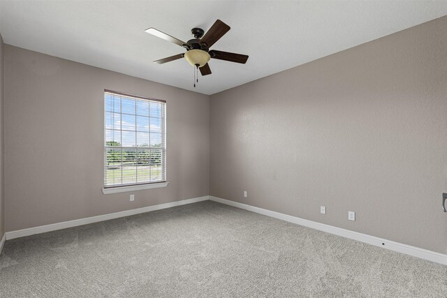 805 S Duncan Creek Ct, Weatherford, TX 76087 - unfurnished room featuring carpet flooring and ceiling fan