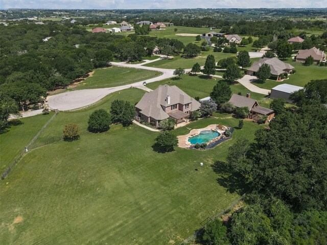 805 S Duncan Creek Ct, Weatherford, TX 76087 - aerial view of property's location with a pool