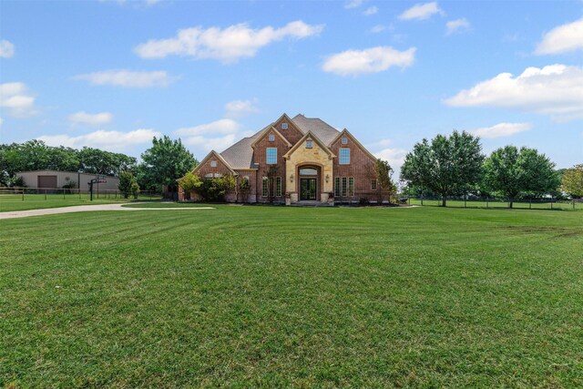 805 S Duncan Creek Ct, Weatherford, TX 76087 - french provincial home featuring brick siding and stone siding