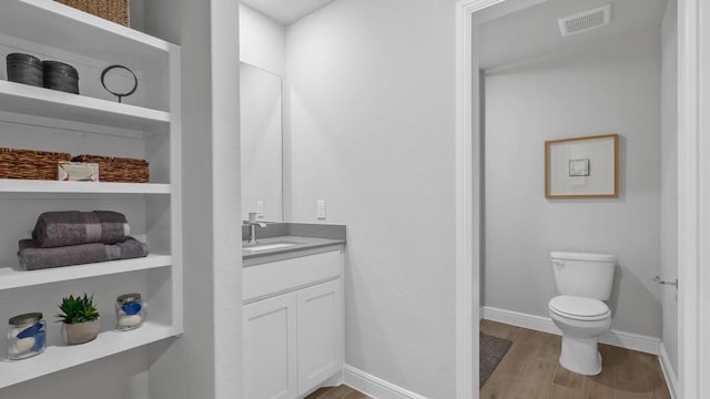 1270 Quartzite St, Cedar Hill, TX 75104 - bathroom with vanity and wood finished floors