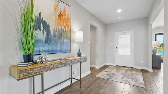 1270 Quartzite St, Cedar Hill, TX 75104 - foyer with wood finished floors