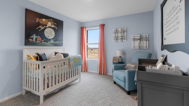 118 Gerber Ln, Boyd, TX 76023 - carpeted bedroom with a nursery area and baseboards