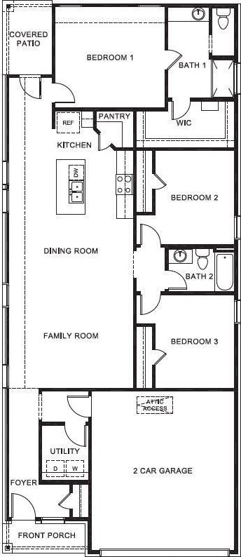 114 Gerber Ln, Boyd, TX 76023 - view of property floor plan