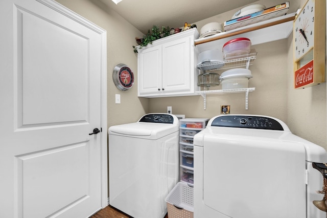 210 Oleander Pl, Waxahachie, TX 75165 - washroom featuring separate washer and dryer and cabinet space