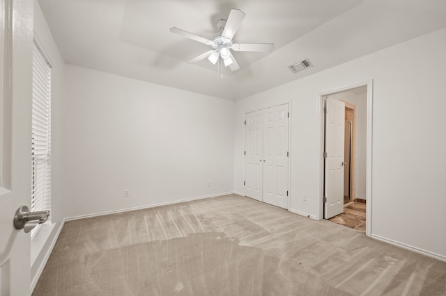 817 Tall Oak Ln, Keller, TX 76248 - unfurnished bedroom with carpet floors, a closet, and ceiling fan