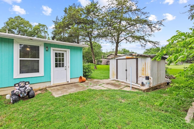 84 Kristin Dr, Pottsboro, TX 75076 - view of grassy yard with a shed