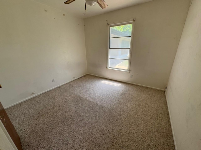 3560 Regal Rd, Fort Worth, TX 76111 - carpeted spare room featuring a ceiling fan and baseboards