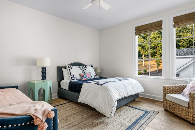 3560 Pleasant Run Cir, Athens, TX 75752 - bedroom featuring wood finished floors and ceiling fan