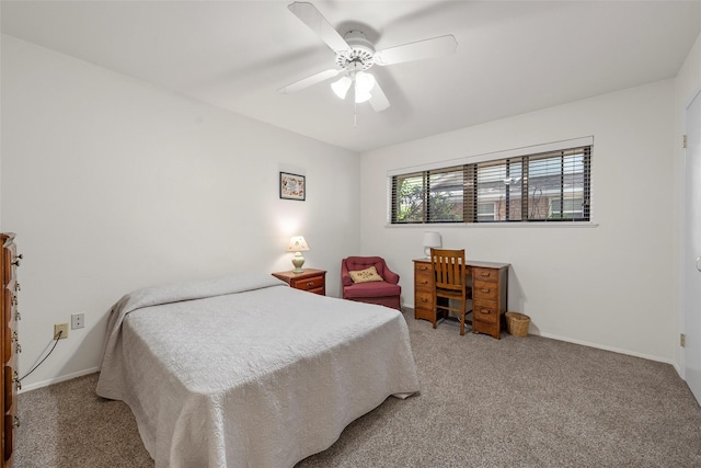 5512 Lake Charles Dr, Waco, TX 76710 - bedroom with carpet floors and a ceiling fan