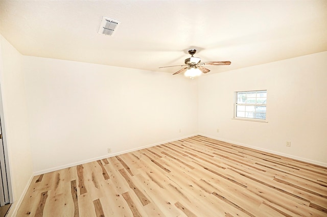 103 Wise St, Nocona, TX 76255 - empty room with light wood-style floors and ceiling fan