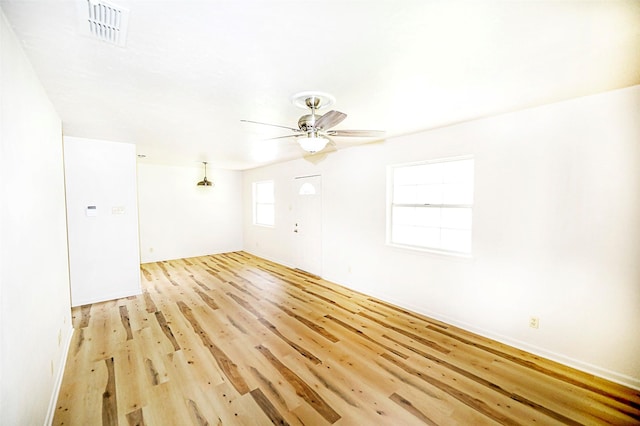 103 Wise St, Nocona, TX 76255 - unfurnished room with light wood-type flooring and ceiling fan