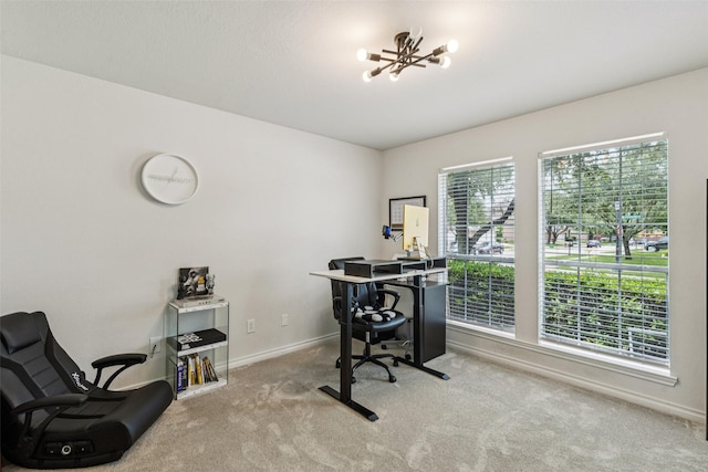 2708 Ferdinand, Grand Prairie, TX 75054 - office area with carpet floors and baseboards