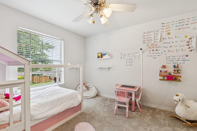 2708 Ferdinand, Grand Prairie, TX 75054 - bedroom featuring carpet and a ceiling fan