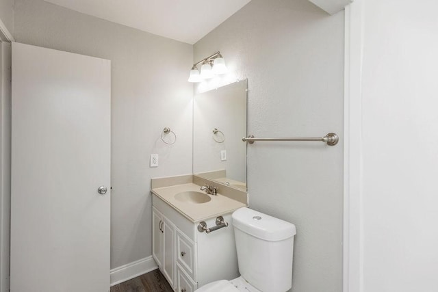 520 Hawthorne Dr, Allen, TX 75002 - bathroom with vanity and wood finished floors