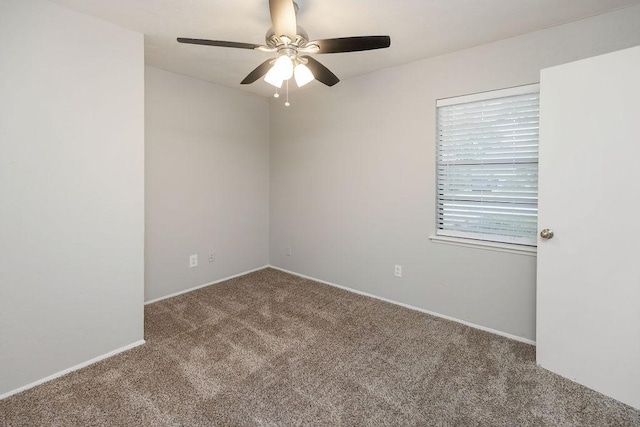 520 Hawthorne Dr, Allen, TX 75002 - carpeted empty room featuring ceiling fan and baseboards