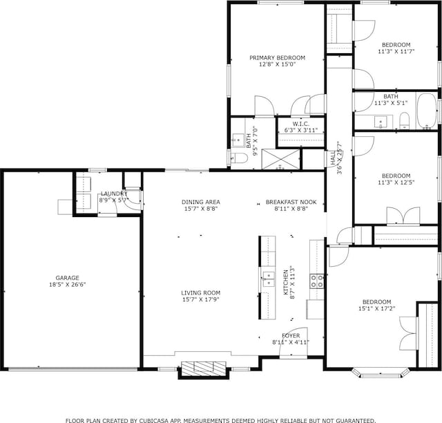 348 Thompson St, Fort Worth, TX 76134 - view of floor plan / room layout