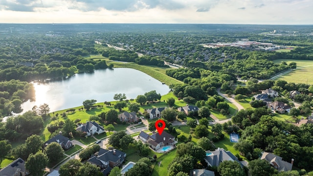 305 Wood Duck Ln, Mckinney, TX 75072 - view of property location featuring a large body of water and nearby suburban area