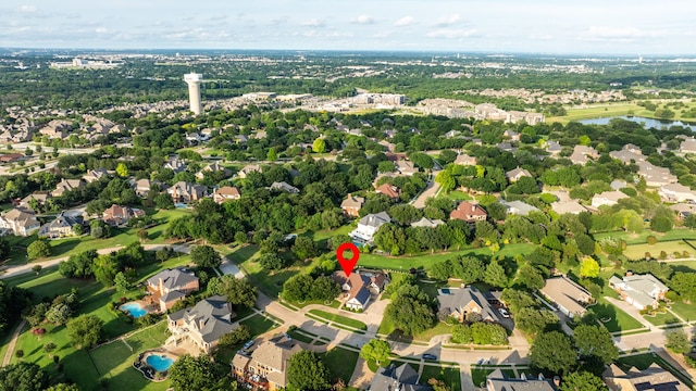 305 Wood Duck Ln, Mckinney, TX 75072 - aerial view of property and surrounding area featuring a nearby body of water and nearby suburban area