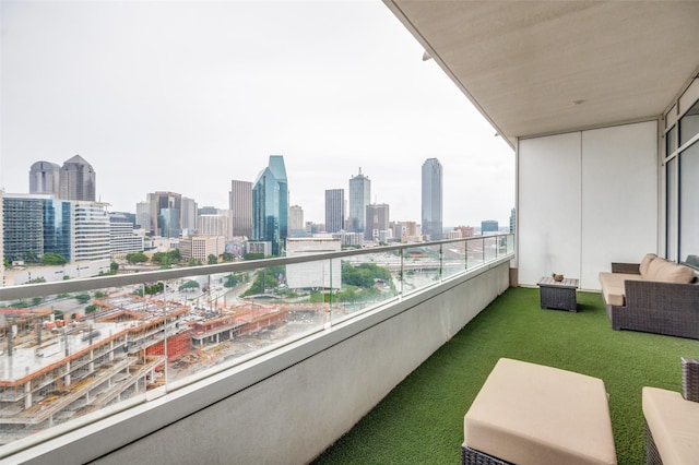 2430 Victory Park Ln Unit 1906, Dallas, TX 75219 - balcony featuring a skyline view