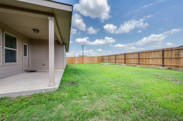 408 Citation Ln, Ponder, TX 76259 - fenced backyard with a patio area